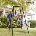 thumbnail image 6 of ONCLOUD Upgraded Hammock Chair Stand Metal Swing Stand Frame, Heavy Duty Steel Hammock Stand Only for Porch, Backyard, Indoor or Outdoor, Black, 6 of 7