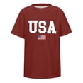 thumbnail image 3 of 250 Years America Shirt - USA 250th Anniversary Flag Short Sleeve Casual Activewear Tees Tops (Big Boy 12-13 Years ), 3 of 9