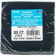 thumbnail image 2 of Paper Cocktail Napkins, 5 in, Black, 20ct, 2 of 2
