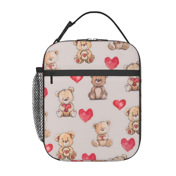 Bear Lunch Bag Portable Thermal Lunch Box for Men and Women