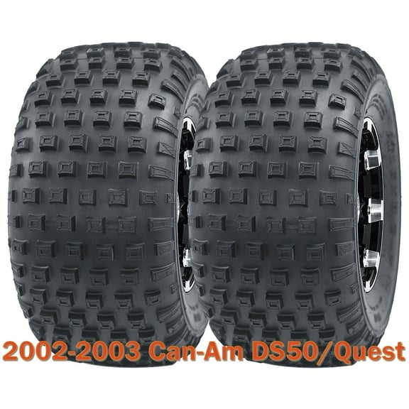 Set 2 Sport ATV tires 16x8-7 for 2002-2003 Can-Am DS50/Quest