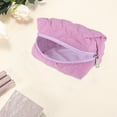 thumbnail image 3 of Unique Bargains 1 Pc Lady Portable Make Up Organizer Case for Outdoor Activities Light Purple Polyester, 3 of 6
