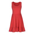 thumbnail image 3 of SnZhen Casual Dresses for Women Women's Fashion Sexy Solid Sleeveless Pleated Dresses Mini Dress, 3 of 5