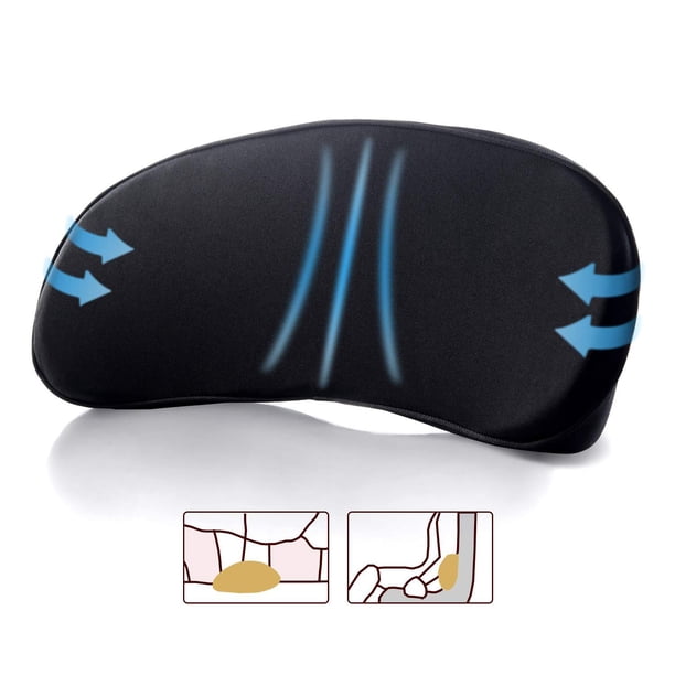 Almohada de soporte lumbar para asiento de automóvil - Versátil cojín de espuma viscoelástica para la parte inferior de la espalda, ergonómico aerodinámico, mejorado para aliviar el dolor de la parte JAMW Sencillez