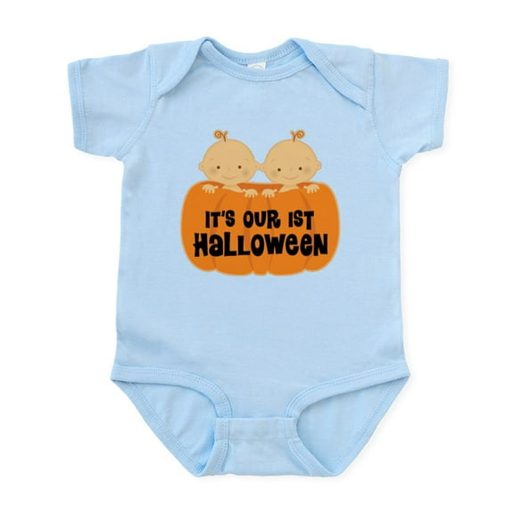 CafePress - Twins 1St Halloween Body Suit - Baby Light Bodysuit, Size Newborn - 24 Months