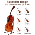 thumbnail image 2 of Soporte para violonchelo Musbeat en forma de A con soporte para lazo para todos los tamaños, 2 of 9