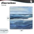 thumbnail image 4 of Stupell Industries Contemporary Calm Expanse of Ocean Waves Canvas Art, 24 x 24, by Susan Jill, 4 of 8