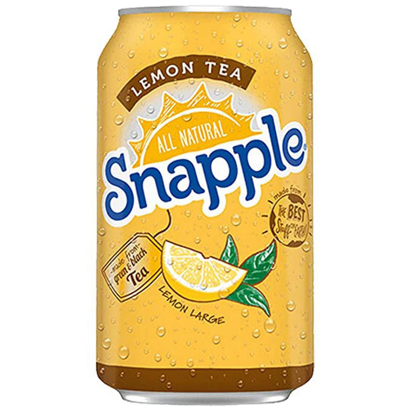 Snapple Lemon Tea, All Natural, 11.5 Fl Oz Can (Pack of 15), Natural Antioxidants and Filtered Water