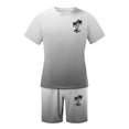 thumbnail image 2 of Costumes pour Hommes - Classification et Titre des Produits pour Hommes et Ensemble de Sport Été 2024 Athlétisme Décontracté Manches Courtes Col Rond Imprimé Noix de Coco, 2 of 3