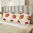 thumbnail image 2 of Balery Popcorn Funda Protectora para Almohada Corporal de Algodón Hipoalergénico con Cierre(55 x 21 pulgadas), Almohadas No Incluidas, 2 of 6