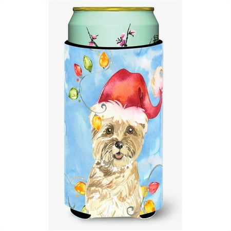 

Christmas Lights Cairn Terrier Tall Boy Beverage Insulator Hugger