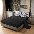 thumbnail image 5 of Manfei Rustic Aircraft King Bedding, Old Fashion Camo King Bed in a Bag, Sage Green, Black Reversible, 7 Pieces, 5 of 6