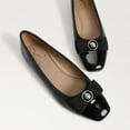 thumbnail image 7 of Sam Edelman Maren Black/Leather Slip On Squared Toe Bow Detailed Ballet Flats (Black Leather, 9), 7 of 7