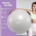 thumbnail image 2 of Pelota Pilates Xtreme Life Gym Profesional 75cm plateado Hasta 300 Kilos, 2 of 7