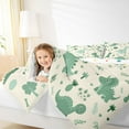 thumbnail image 4 of Homewish Green Dinosaur Animal Queen Comforter Set, Kawaii Cartoon Style Bedding Sets, Teens Kids Boys Girls Reversible Bedding Comforter Set, Super Cozy Room Decor, 3 Pieces, 4 of 8