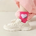 thumbnail image 2 of DEELLEEO 5 Pairs/Set Candy-Colored Heart Mid-Calf Socks For Girls (Ages 1-8)  All Seasons, 2 of 6