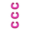 thumbnail image 1 of Transemion Tapis de Salle de Bain Durable Résistant aux Déchirures et Options de Forme U/O Résistant à l'Usure Rouge Rose 3 Ensembles, 1 of 6
