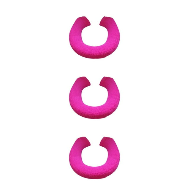 Transemion Coussin de Salle de Bain Durable Résistant aux Déchirures et Options en Forme de U/O Résistant à l'Usure Rouge Rose 3Set