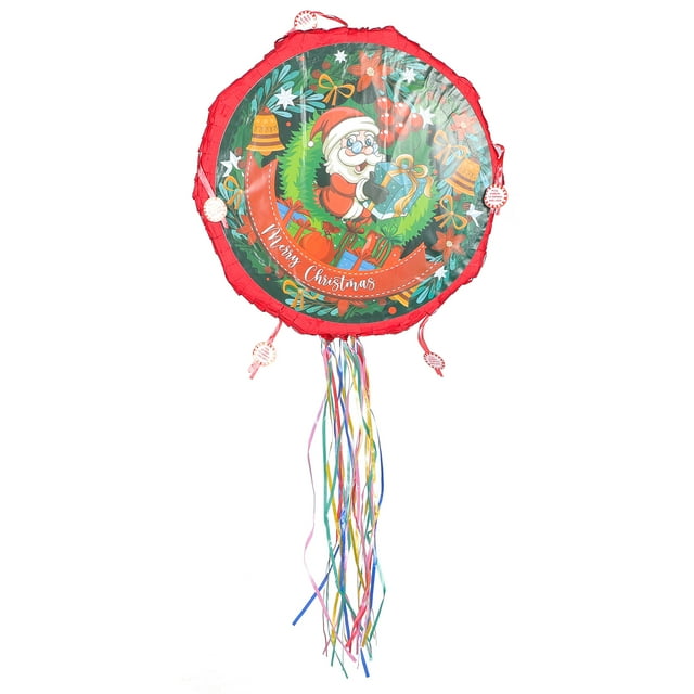 Piñata tradicional rellena de caramelo, piñata de Papá Noel, decoración de utilería para juego