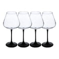thumbnail image 1 of Set de 4 Copas de Cristal Base Negra - 730ml, 1 of 2