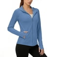 thumbnail image 2 of WIZUTIZ Women's UPF 50+ Sun Protection Zip Up Hoodie Quick-Dry Athletic Lightweight Long Sleeve Outdoor Hiking Running Pullover Active Top, 2 of 6