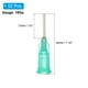 thumbnail image 2 of Agujas de dispensación de 18Ga, 52PCS, agujas de dispensación de punta roma de 1/2 pulgada con bloqueo Luer para rellenar tintas líquidas, adhesivos, aceites, verde, 2 of 7