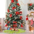thumbnail image 4 of FMSHPON Snowman On Green BackgroundSnowflakes Xmas Christmas Tree Skirt Stand Mat for Holiday Party Decoration Indoor Outdoor 36 inches, 4 of 6