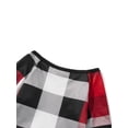 thumbnail image 3 of Cenuakty Parent-Child Christmas Pajamas, Romper/ Long Sleeve Reindeer Print Tops and Plaid Pants Suit for Kid Dad Mom Sleepwear, 3 of 6