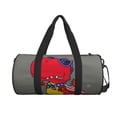 thumbnail image 2 of Easygdp Dinosaur Super Hero Cartoon Travel Bag, Camping, Weekend, Carry On Overnight Duffel Bag with Shoulder Strap, 2 of 8