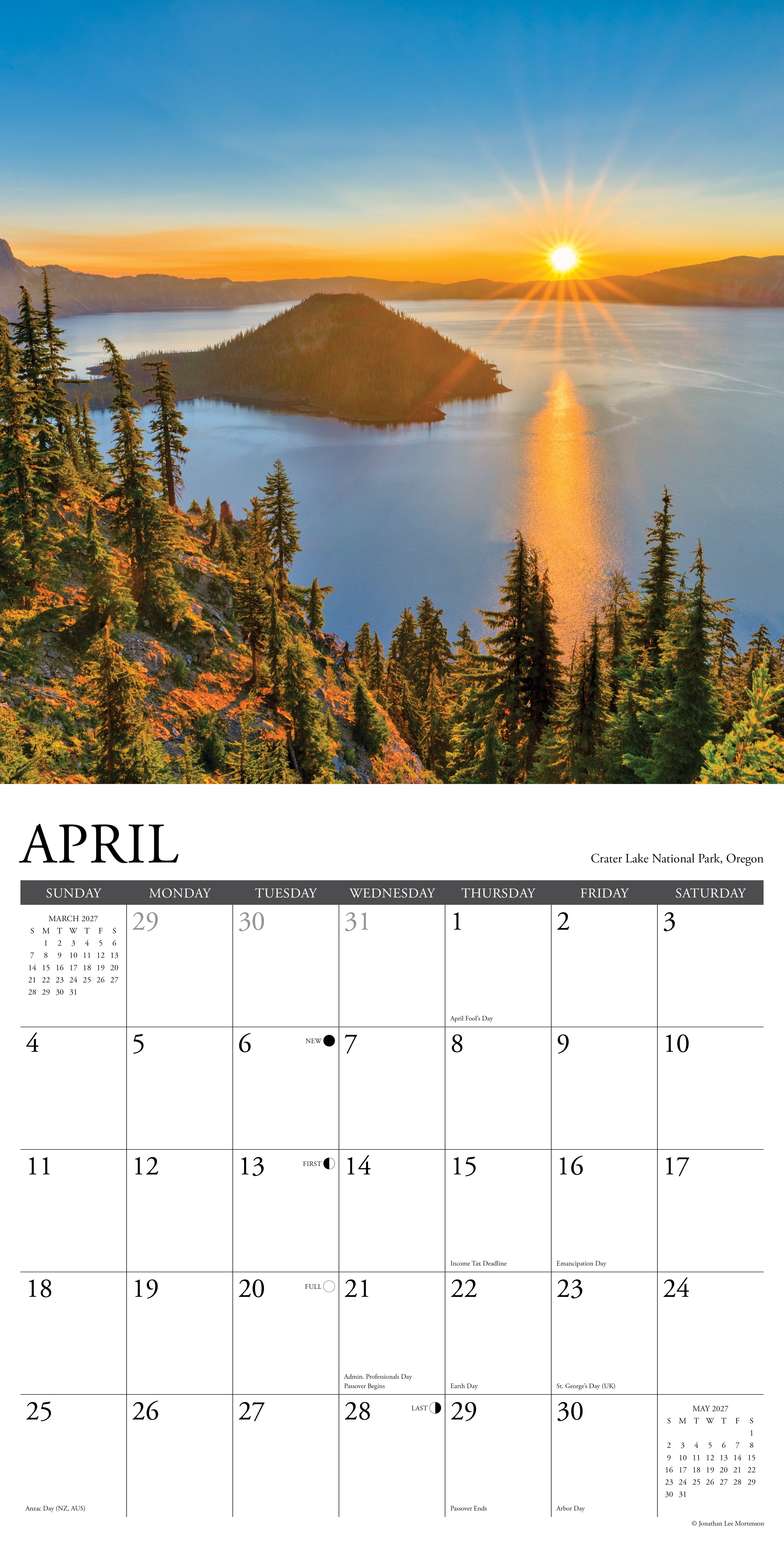 Willow Creek Press, National Parks 2027 Wall Calendar