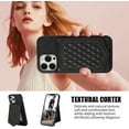 thumbnail image 5 of Phone Case for iPhone 15 Pro Max 6.7 inch Wallet Cover with Screen Protector and Mirror Card Holder Crossbody Strap Cell iPhone15promax 5G i Phone15Max Plus iPhone15 ProMax Women Girls Black, 5 of 14