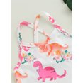 thumbnail image 4 of Infant Baby Girls Summer Sleeveless Romper Dinosaur Print Jumpsuit, 4 of 7