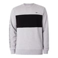 thumbnail image 6 of Lacoste Print Colourblock Sweatshirt, Grey, 6 of 6