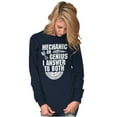 thumbnail image 3 of Mechanic Or Genius Sarcastic Humor Plus Size Long Sleeve Graphic Tee Shirt Brisco Brands 2X, 3 of 5