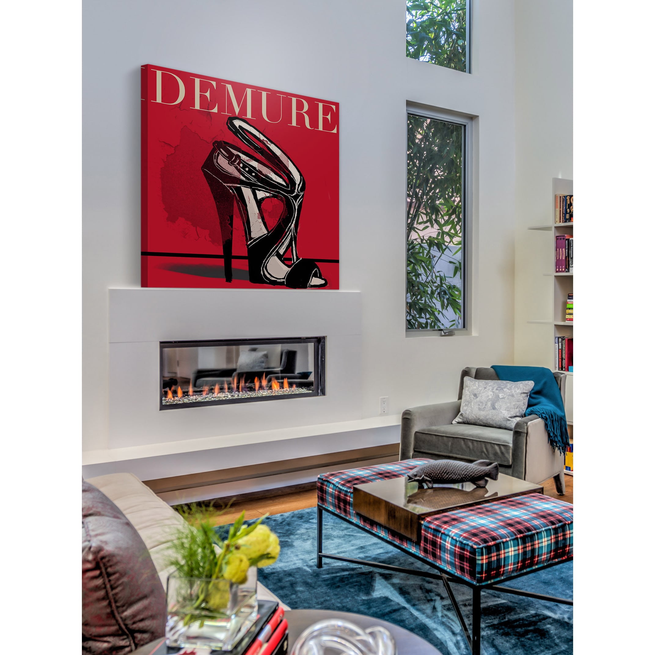 Marmont Hill "Demure" by Loretta So Painting Print on Wrapped Canvas