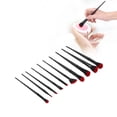 thumbnail image 4 of Cepillo de Sombra de Ojos, Cepillos Suaves de MaquillaJe Suave para la Piel Preparados para Uso en el HOGAR PARA ELSO DE VIJES PARA PRINCIANTE PARA MAQUILADOR PROFESIONAL, 4 of 7