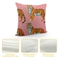 thumbnail image 4 of HENGT Pink Tigers Pillow Covers Decorative Preppy Lumbar Throw Pillowcase Couch Cushion Cover for Home Decor Living Room Bedroom College Dorm Bed Car Sofa Sofa, 4 of 5