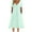 Mint Green, variant on Boho Dresses for Women 2025 Summer Trendy Eyelet Tie Knot Short Sleeve Sundresses Casual Tshirt Dress with Pockets