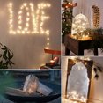 thumbnail image 3 of EeaseMX Guirnalda de luces LED de 3 metros y 30 luces LED de alambre de cobre a pilas para decoración de jardín, patio y hogar (blanco cálido), 3 of 7