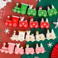thumbnail image 5 of Adornos de tren navideño, trenes para niños, juguetes, decoración de mesa para el hogar, regalos de fiesta de Navidad y Año Nuevo, manualidades de Papá Noel, decoración, 5 of 5