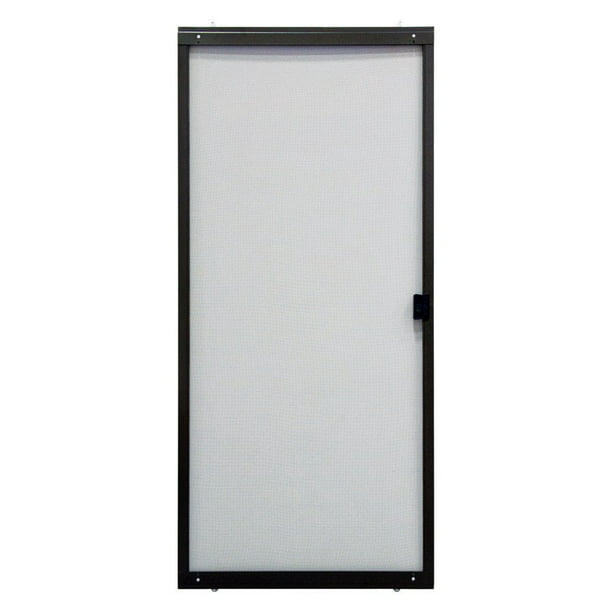 Adjustable Sliding Steel Screen Door, White Sliding Screen Door