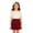 Red, variant on Abcomgle Girls Pleated Skirt with Built In Safety Shorts Elastic Waist A Line Short Skater School Style Skirt for Big Kids