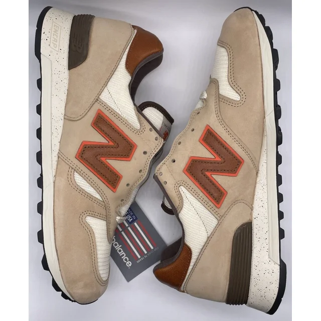 New Balance Mens 1300 White Sand Red M1300GB Size 11 D Made In USA NWOB RARE