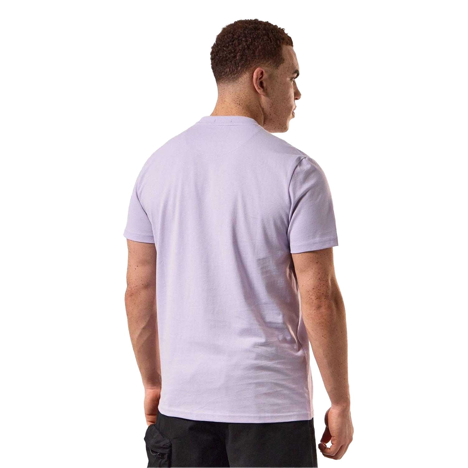 T-shirt Weekend Offender Bonpensiero – Lilas/pervenche, Logo Détresse, Coton, Homme