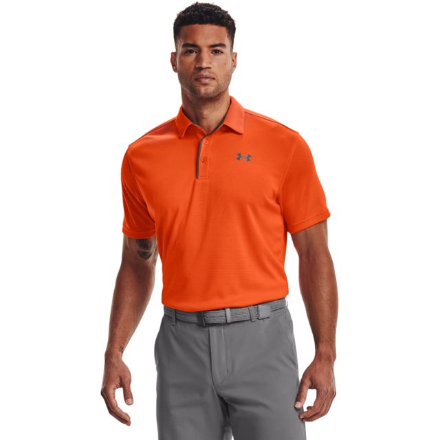 UNDER ARMOUR mens Tech Golf Polo ,Baroque Green (310)/Graphite,X-Small