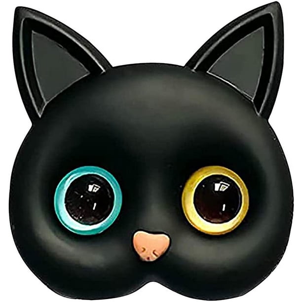 Phone Grip Holder, 3D Cute Kitten Phone Holder with Mini Mirror, 2 in 1 Phone Rings Holder, Grip Folding Bracket, Finger Smartphone Grip Stand for Cellphones, Smartphones, and Tablets