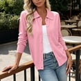 thumbnail image 4 of Gytharion Women's Sweaters Cardigans Solid Color Lapel Long Sleeve Button Front Sweaters Soft Lightweight Casual Knit Cardigans, 4 of 6