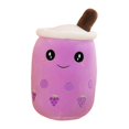 thumbnail image 1 of Milk Tea Cup Pillow Soft Cartoon Bubble Tea Cup Shape Smiling Face Color Matching Fully Stuffed Elastic Couch Car Seat Decor Bed Companion Pillow Doll, 1 of 6