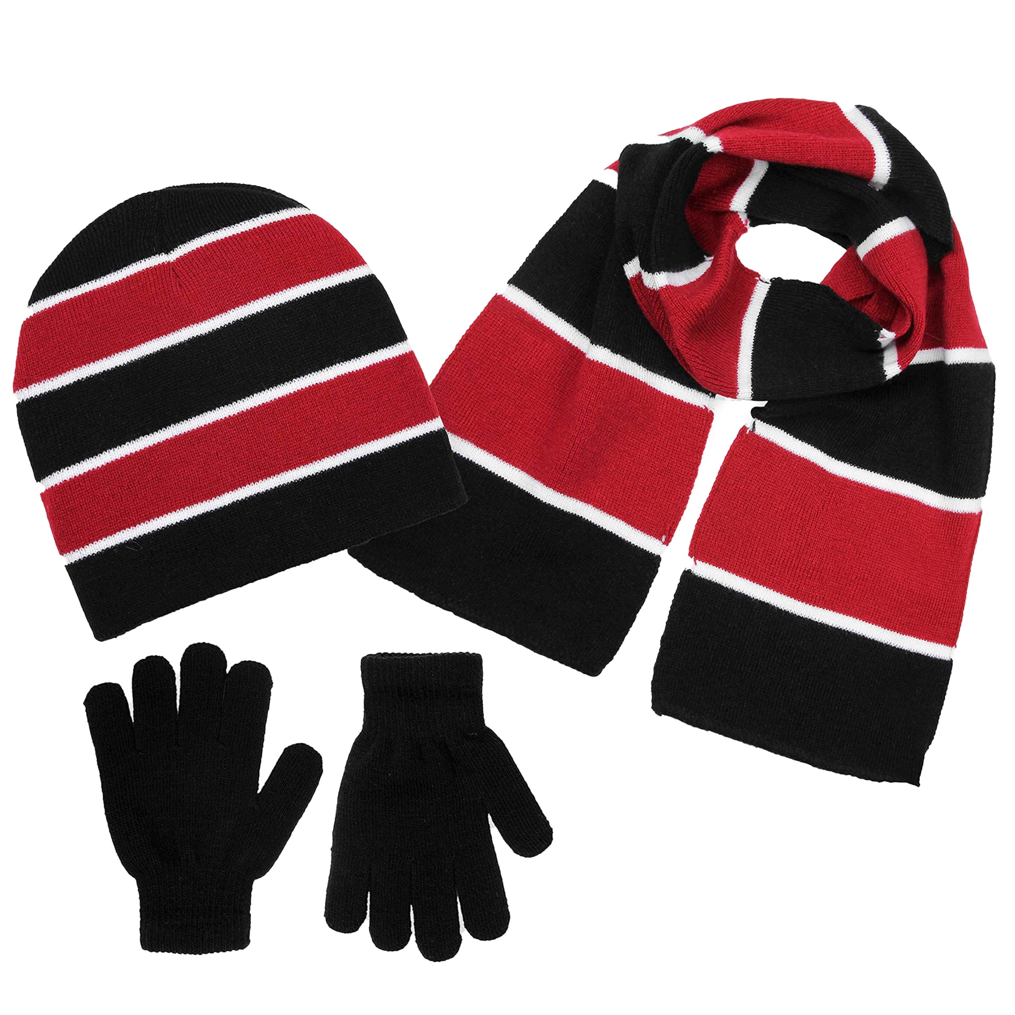 Polarwear Boys Hat,Scarf & Glove SetKids Cold Weather Winter