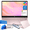 Pink, variant on HP 14" HD Student Business Laptop, Intel Quad-Core N150, 8GB RAM, 128GB UFS, 1 Year Office 365, Slim Design, Webcam, HDMI, Bluetooth, WiFi, Win 11 S, Willow Green